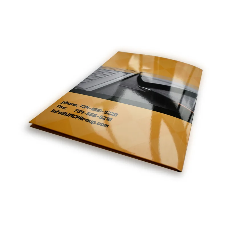 Zuoluo Full Color Two Pocket A4 Size File Folder with Custom Logo