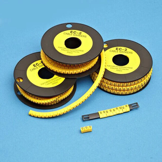 Factory Direct Sell EC2 Cable Marker 500 Pcs Per Roll