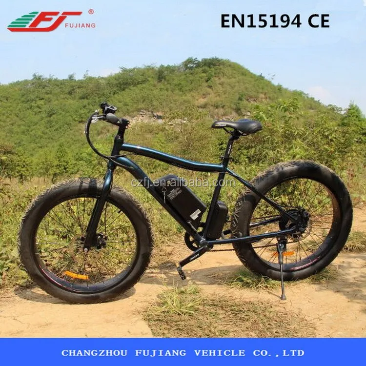 LED 500W 48V Powerful Fat Boy Tire Professional Electric Bmx Bike With Outer 7 Speed