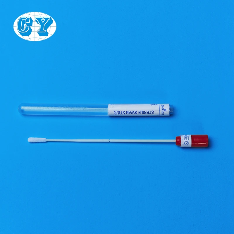 
medical disposable non invasive gynecological exam cytology dna test sterile HPV test cervical swab nylon flocked swab kit 