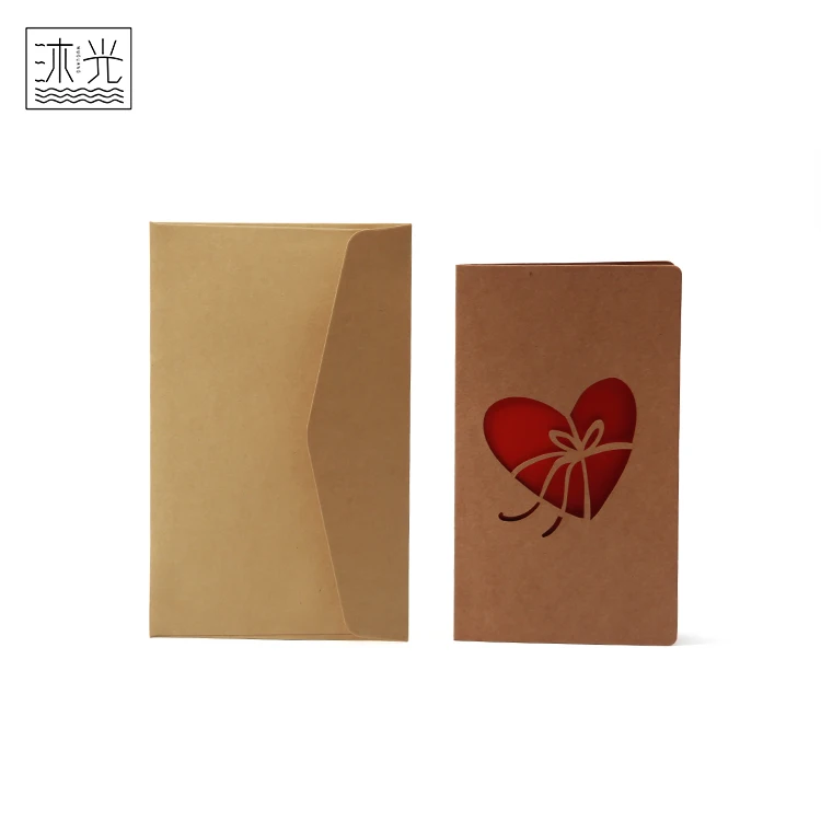 
Wholesale Customized Design Paper Cut Folding Cutout Greeting Cards With Envelopes 