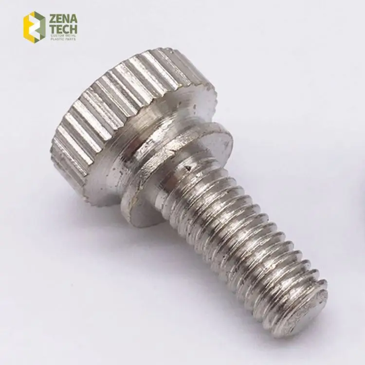 high quality M3 M4 M5 M6 M8 white nylon slotted knurled hand tighten thumb screw