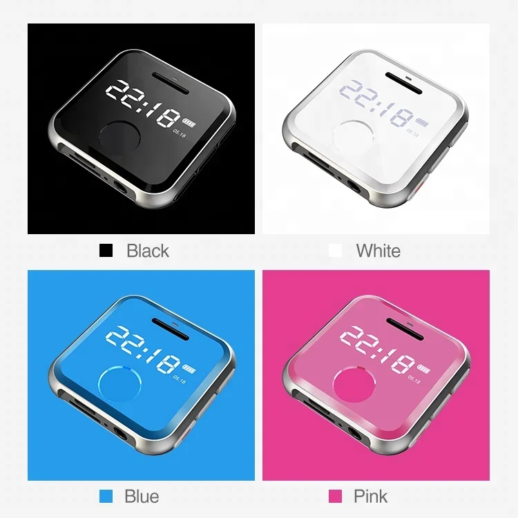 Высококачественный портативный диктофон, mp3-плеер с ремешком на запястье, проигрыватель mp 4