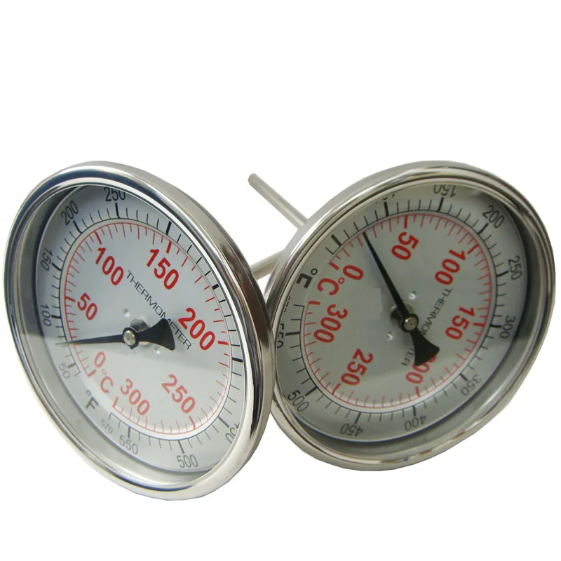 Degrees Celsius and Degrees Fahrenheit double scale bimetal thermometer