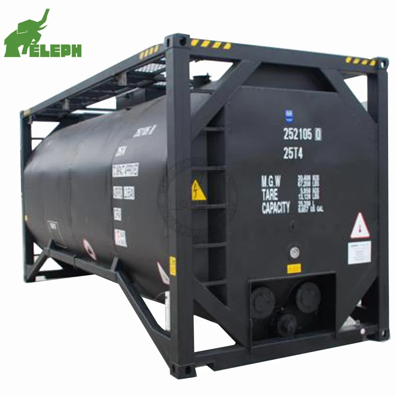 20ft 40ft ISO Standard Liquid Fuel Storage Transportable Tank Container