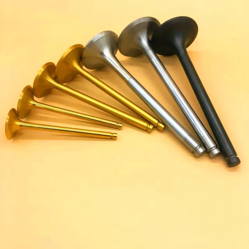 Intake exhaust engine valve For BMW S54B32 M3 E46 CSL N52 M54 S54 B32 B30 Supertech Black Nitrided Ti-retainer racing car parts