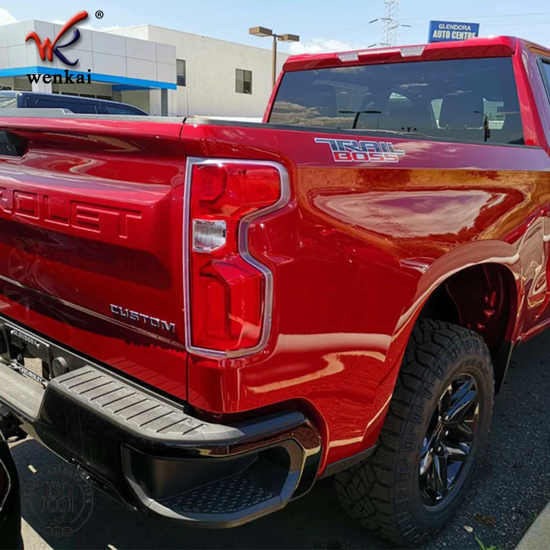 ABS Chrome Car Accessories Rear Tail Light Cover Trim Decoration For Chevrolet Silverado HD 2019 2020