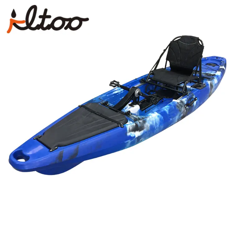 12ft one person foot pedal kayak with rudder system