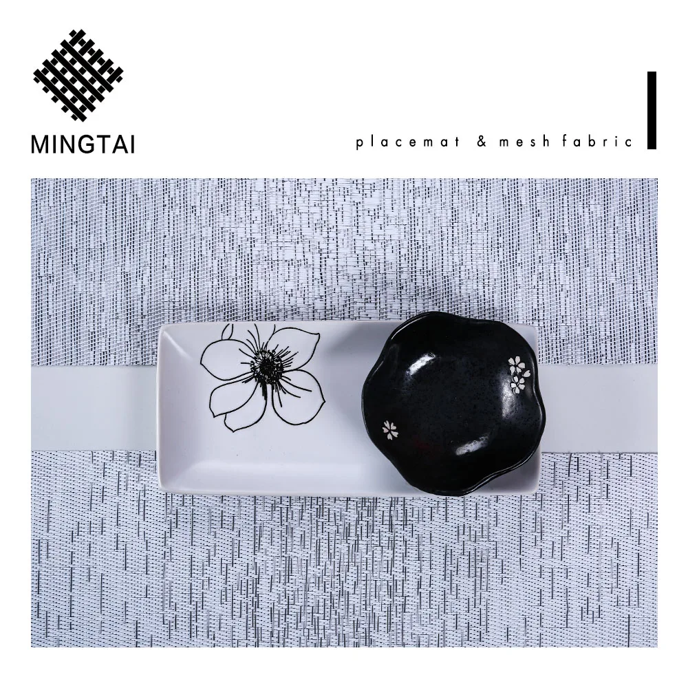 Professional manufacturer best price chinese restaurant dishwasher safe wholesale pvc vinyl table plate mat fabric placemats