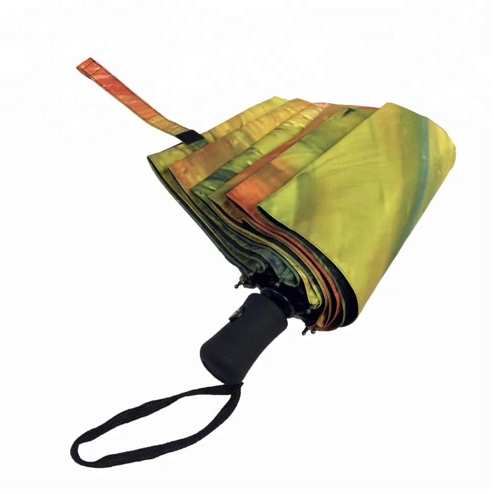 Wholesale Cheap Custom Print UV Protective Automatic Promotion Folding Sun Umbrella