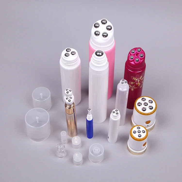 1/3/5 balls eye cream roller tube. cosmetic stainless roll on tube