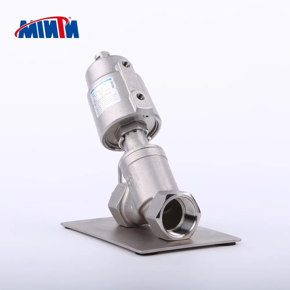 PneumaticY type angle seat valve new type SS304 SS316,BSP/NPT,BSPT