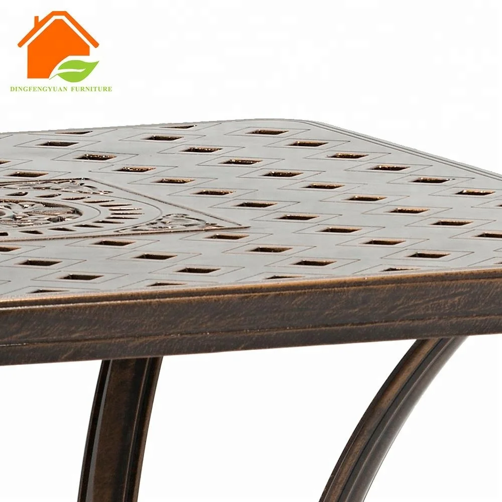 Furniture Outdoor Garden Aluminum Set Cast Aluminium Bistro Table Chair