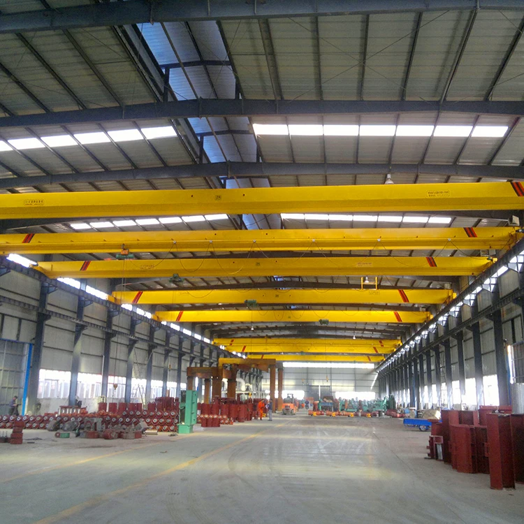 Widely used workshop 10t single girder rail travelling overhead crane