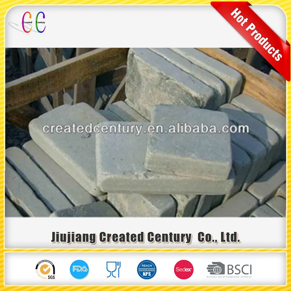
Tumbled slate paver 