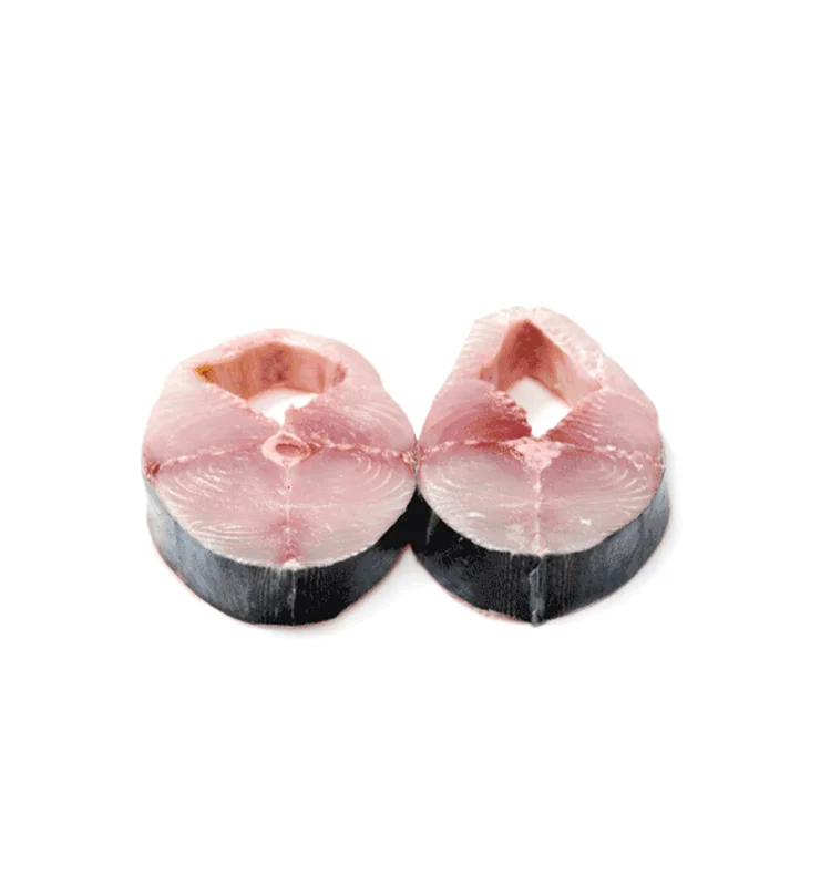 Skin on boneless good treated spanish mackerel steak frozen spanish mackerel fillet