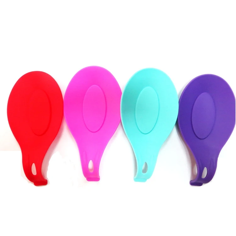 BHD Best Selling Cheap Price Heat Resistant BPA Free Silicone Spoon Rest Holder Dishwasher Safe Kitchen Utensils Holder