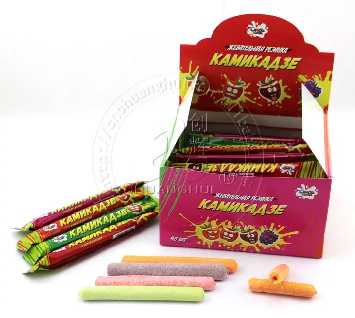 10g Sour powder filled bubble gum stick