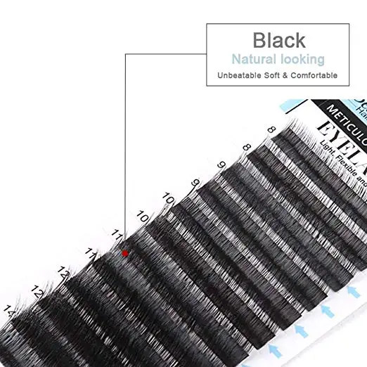 
Real Mink Eyelash Extensions B/C/D/J Curl Professional Salon Use Individual Volume Lashes 