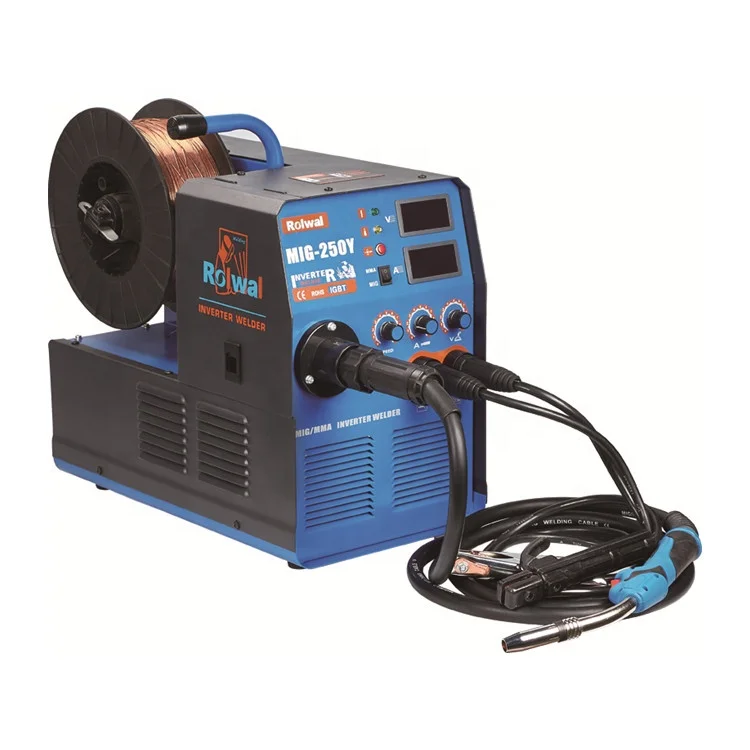 Low Consumption 200Amp Single Phase MIG MAG MMA 250YD IGBT Gas Shield MIG Welding Machine