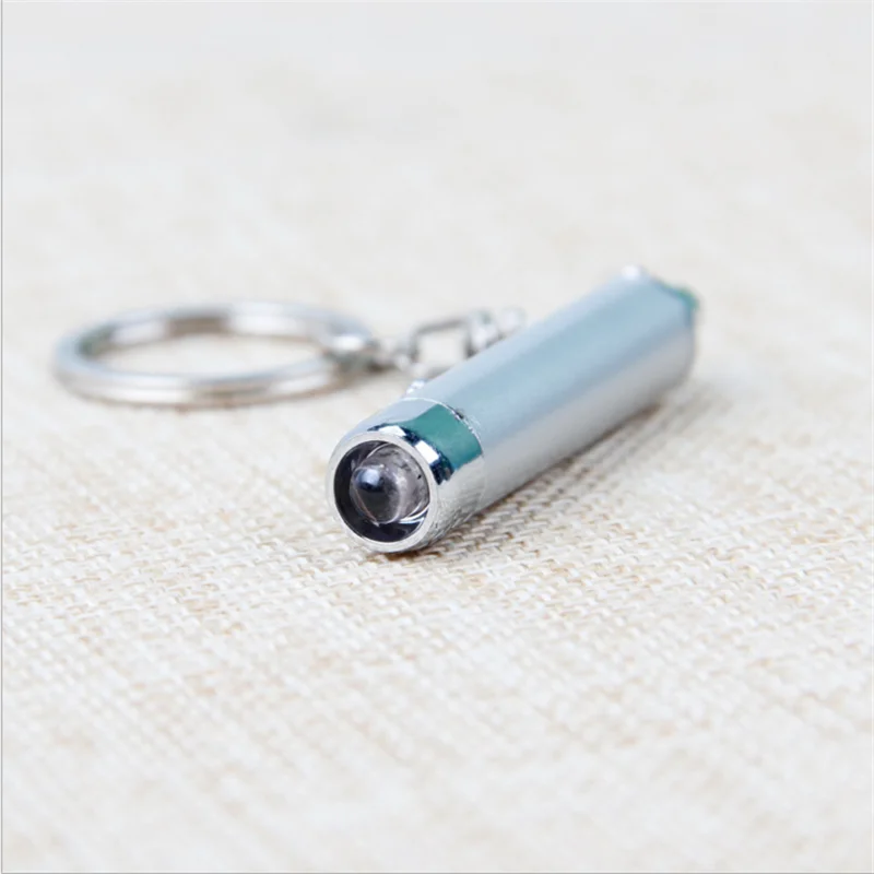 Flashlight With UV Multi-Function Fake Flashlight Metal Miniature Ultraviolet Flashlight Key Chain Keychain
