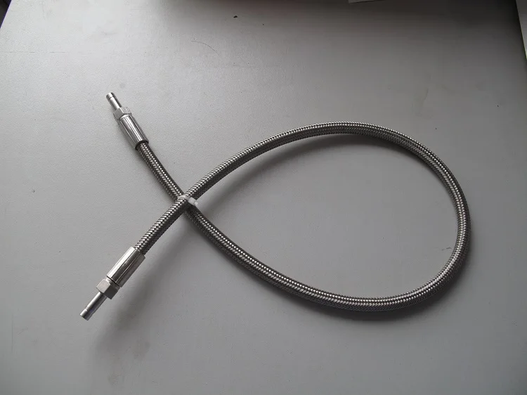 stainless steel wire braid hose refrigeration flexible hose PTFE butane hose