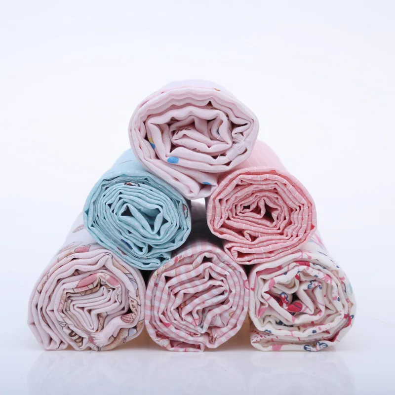 Hot Sale Custom Printed Cartoon Design 100% Cotton Double Gauze Muslin Fabric for Baby Blanket Bib