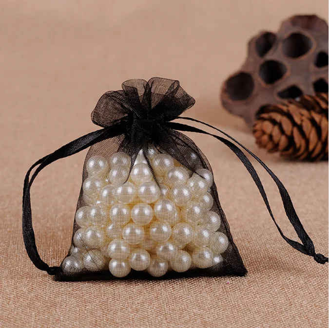 9x12 cm Wholesale Organza Bags Wedding Pouches Jewelry Packaging Bags Nice Gift Bag Mix Colors