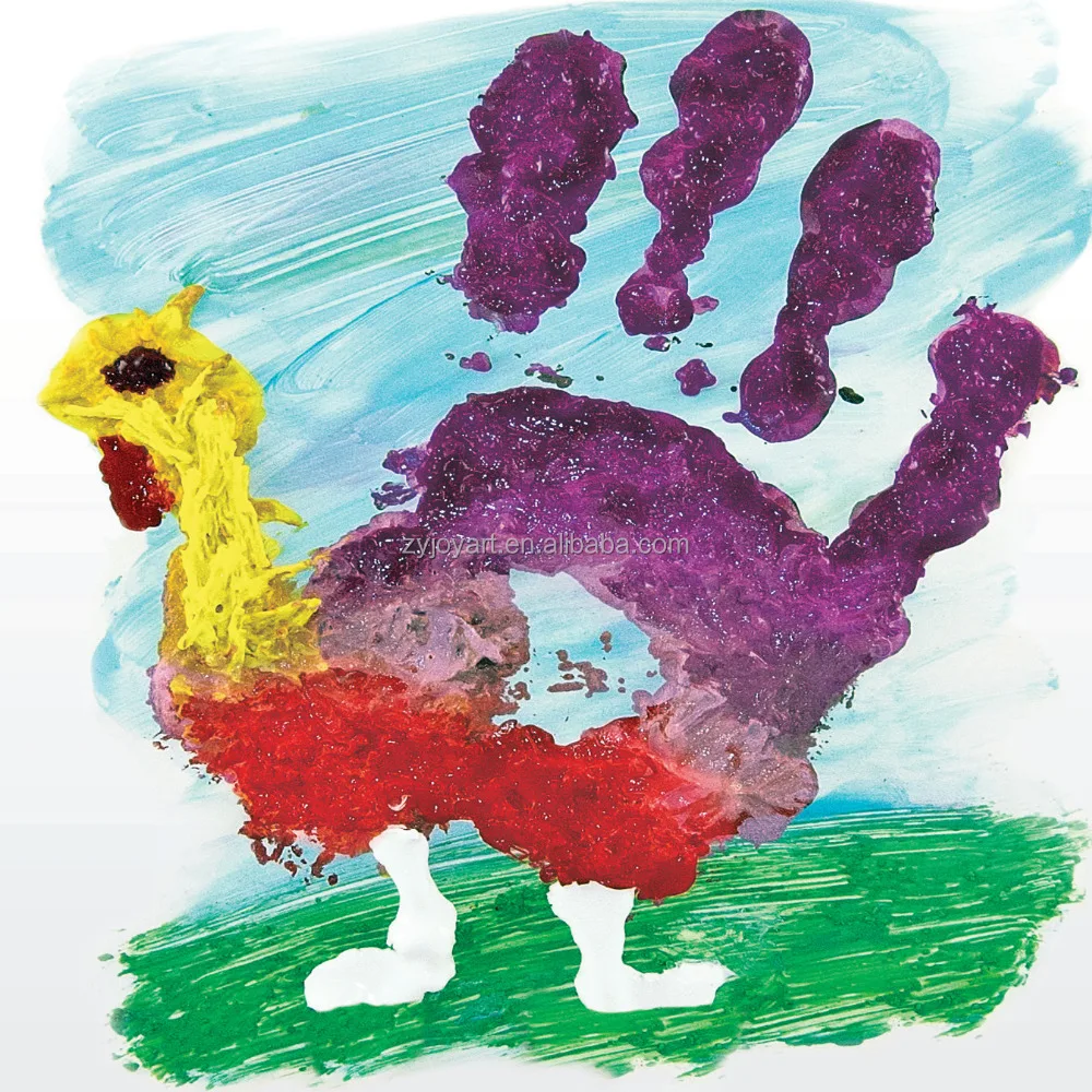 Стирать пальцем краску набор 6 ПК. 75 жидких унций ea. безопасный и нетоксичный