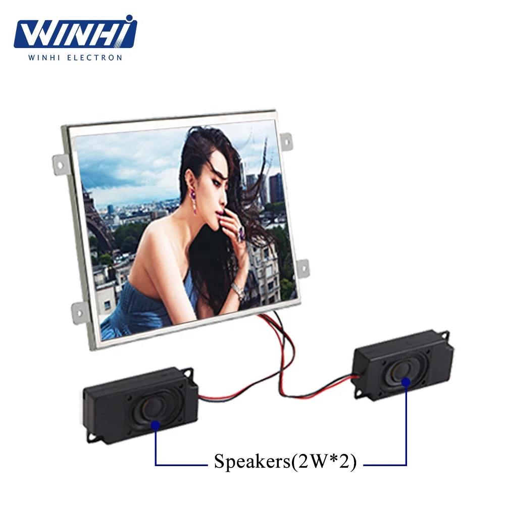 10.6in open frame see through lcd monitor video screen advertising display