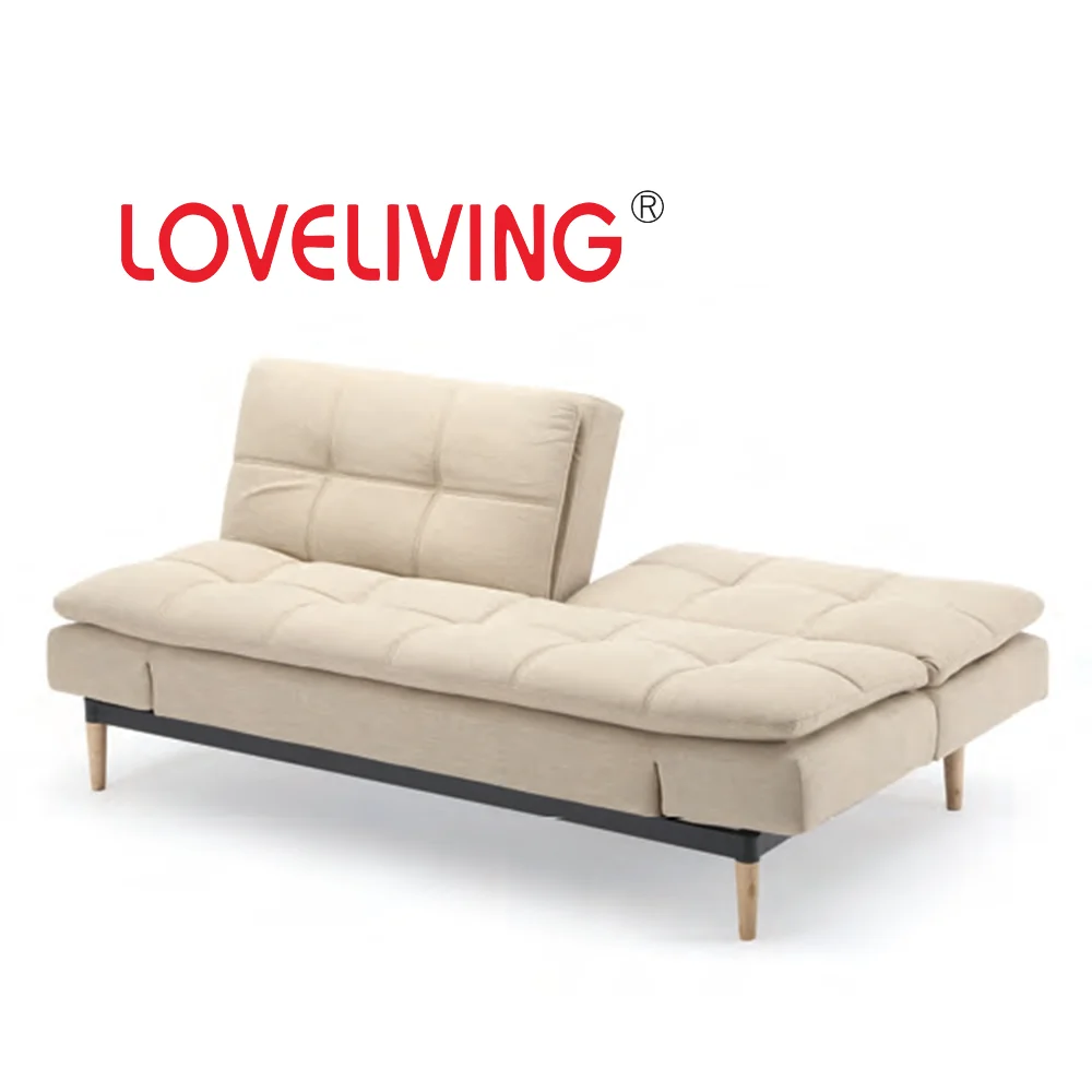 
Hot Selling Double Folding Back Fabric Sofa Bed 