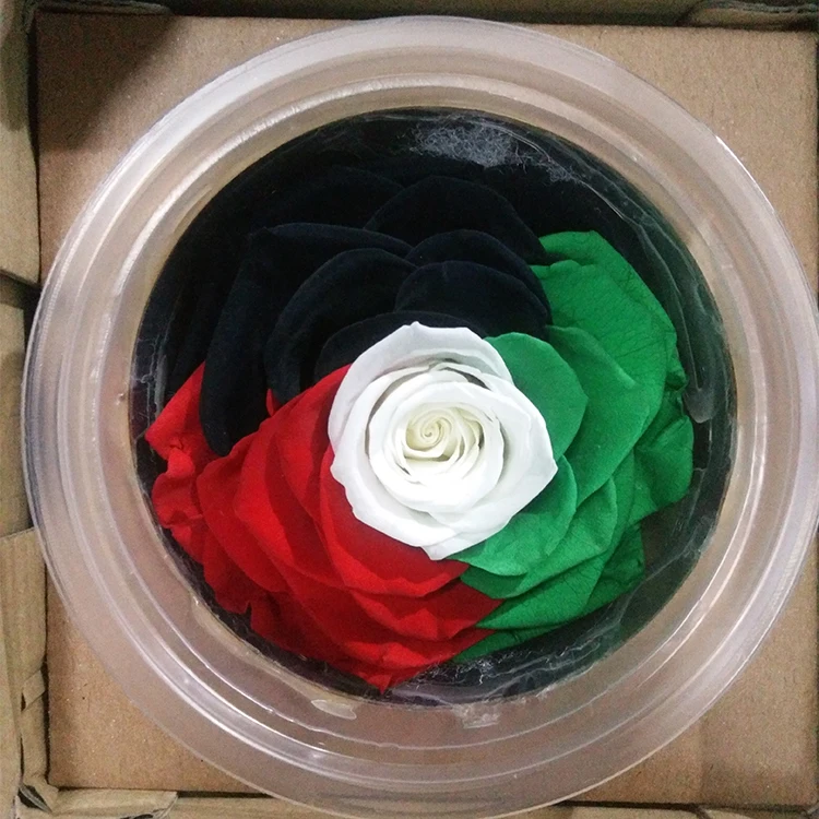 
9-10cm Preserved Rose Head For Ornament Everlasting Flower 