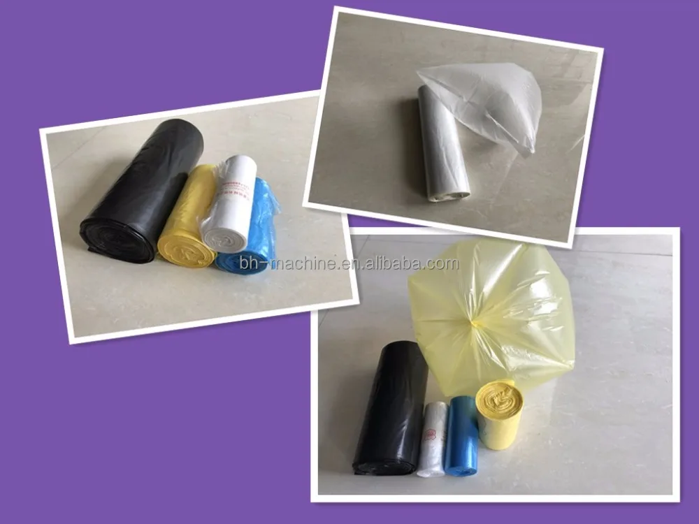 
Baihao CE Certificate Automatic Two Lines Coreless Roll Garbage Bag Making Machine 