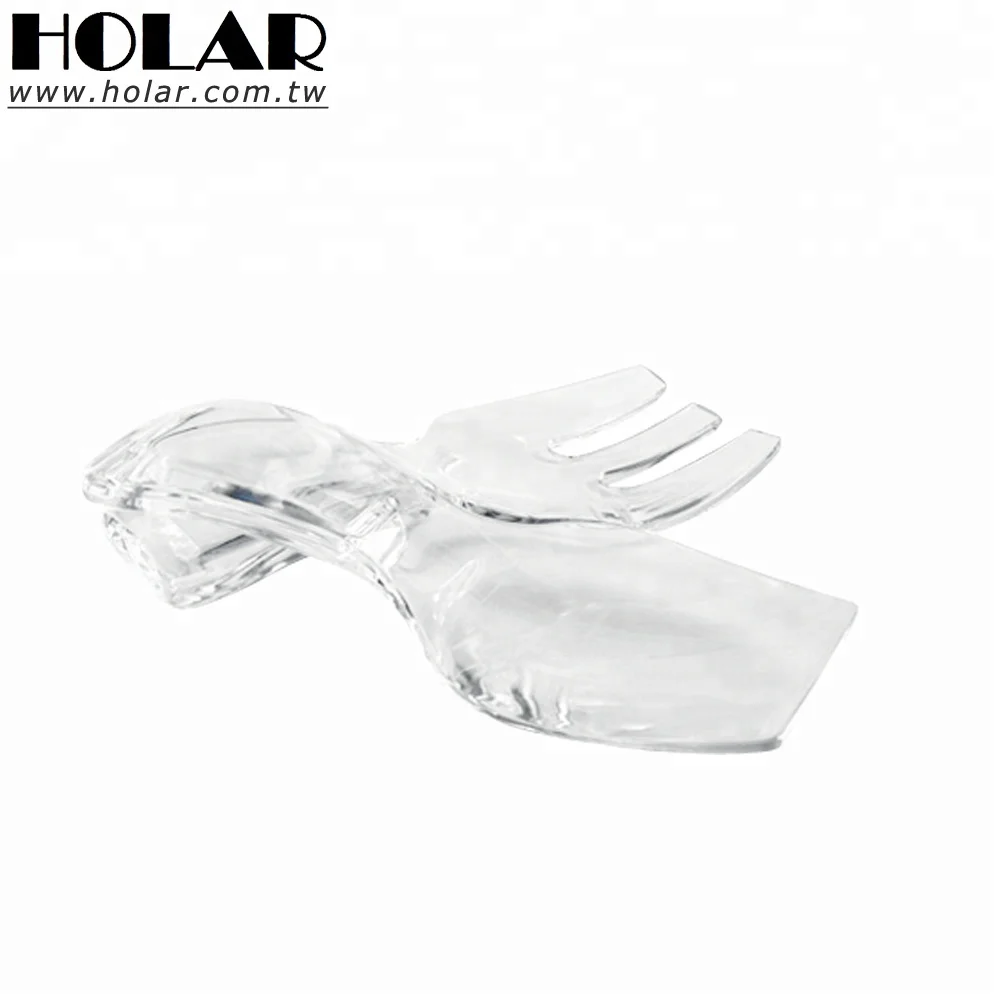 [Holar] Acrylic Transparent Salad Spoon Fork Server Set