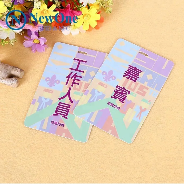 Entrance pass card event ID card badge for comedy tour