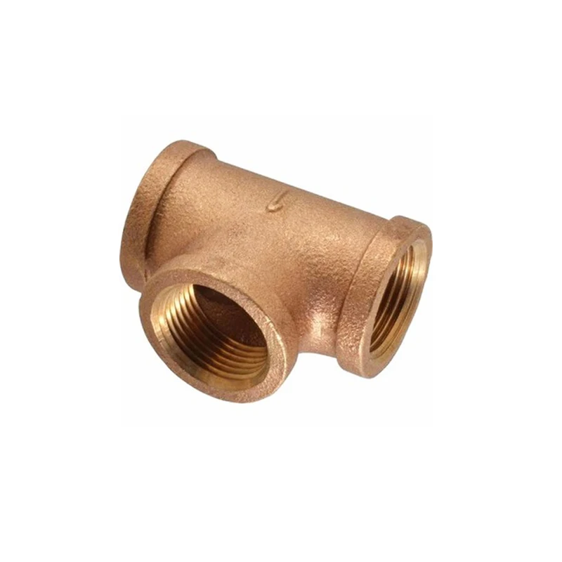 Brass fittings Brass/Bronze Female Tees with compression fittings