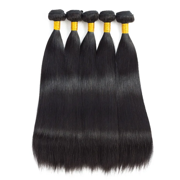 Brazilian Straight Hair Weave Bundles 100% Human Hair Bundles 1/3/4PCS Natural Color 8-30 inch Non Remy Hair Extensions