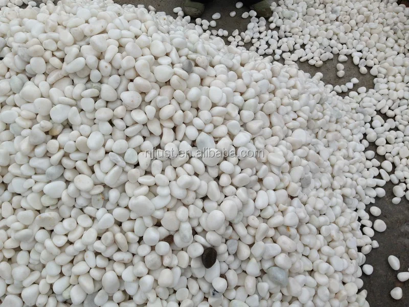 Белоснежная галька 3-5 см