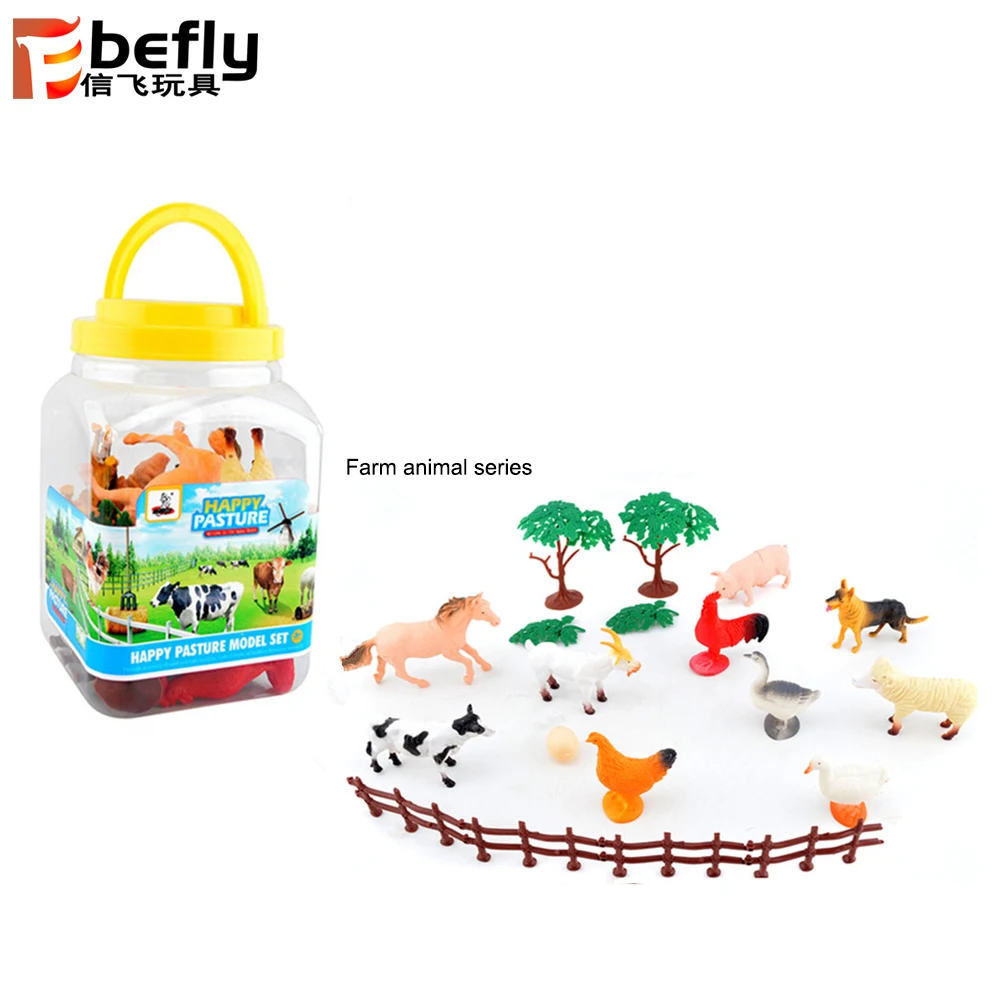 Farm sea wild animal dinosaur model set plastic new toy 2023 for kids diy mini park