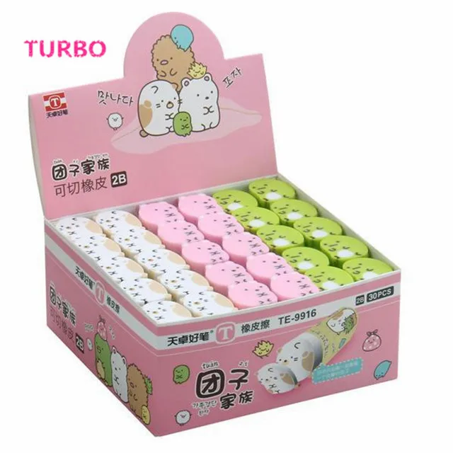 Новые китайские офисные пилочки, канцелярские товары, распродажа, модные резиновые ластики с 3D принтом животных в форме больших ошибок