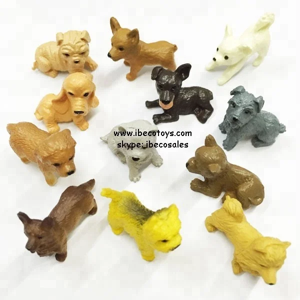 Mini Plastic Puppies Toys for surprise candy chocolate eggs