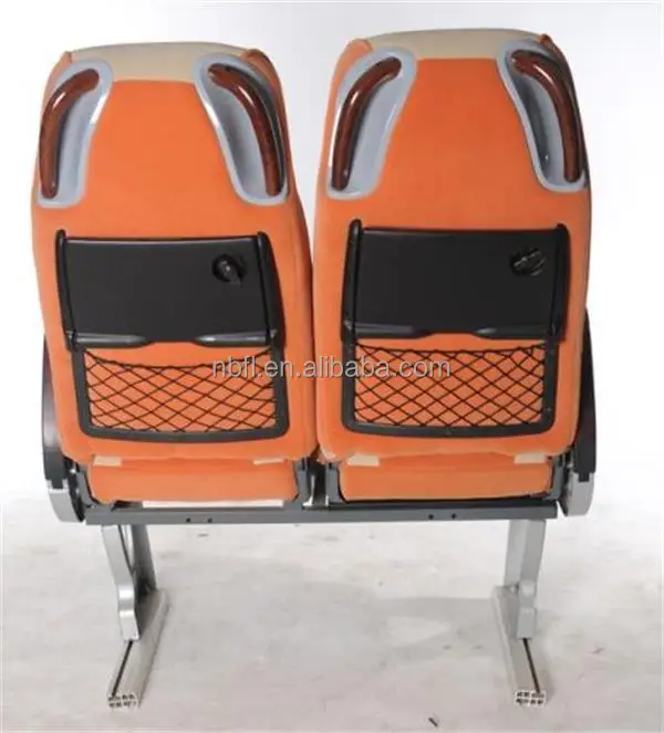 Factory price coach bus seat passenger seat with backside handle and food tray
