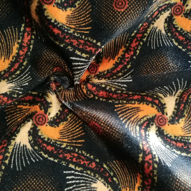 Factory price Kenya style cheap heavy curtain velvet fabric