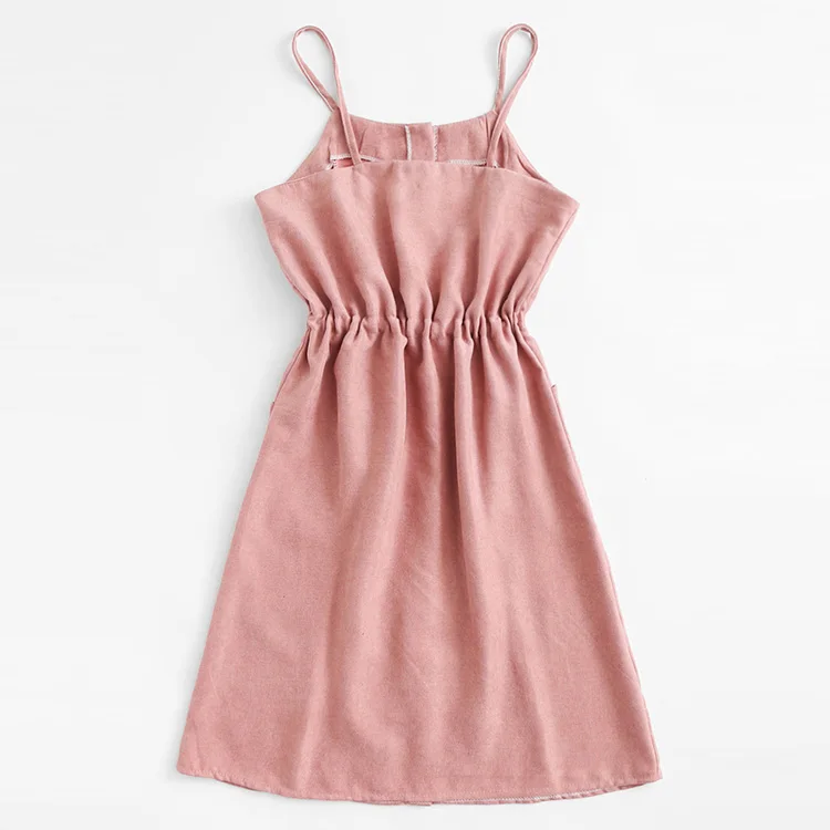 
Latest Designs Sleeveless Casual Women Summer Designer Strap Dress 