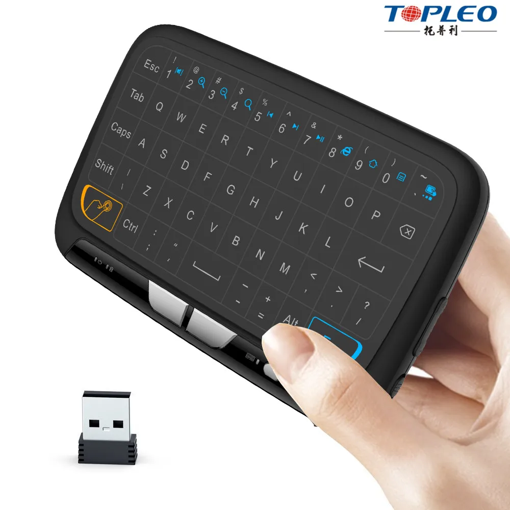 Хорошо продаются во всем мире H18 Беспроводной мини тачпад с клавиатура 2.4 Г Fly Air Mouse для Android TV Box Портативных ПК