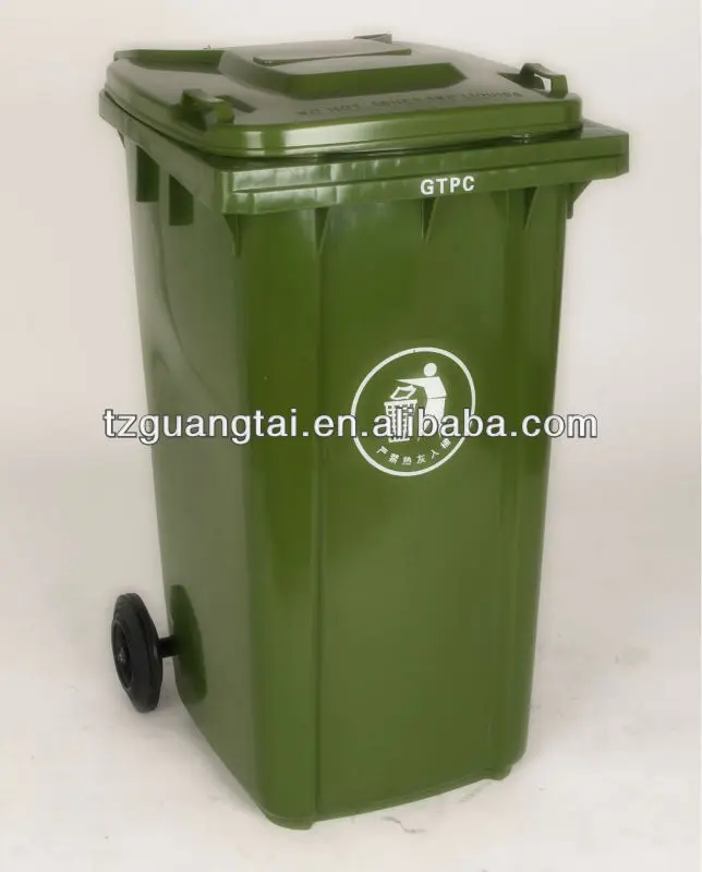 Outdoor 360L EN840 plastic garbage bin