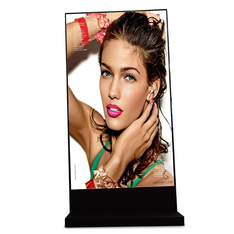 65 inch Wifi Digital Totem Floor Standing lcd advertising player touch screen kiosk for Shopping Market