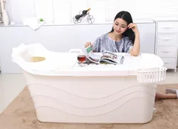 New products on china market PP5 material bathtubs portable tub soak bath with lid 139*70cm big size SPA tub