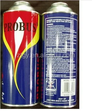  Металлический ящик и газовый баллон прямой аэрозольный