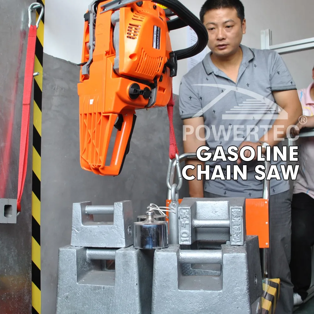 POWERTEC 5800 58cc tree cutting gasoline chain saw with plastic/aluminium start